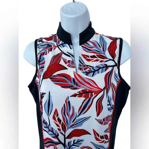🆕 🍃 NWOT TAIL Activewear Lem Galleria Foliage Golf Dress | Women’s Small - Picture 2 of 9